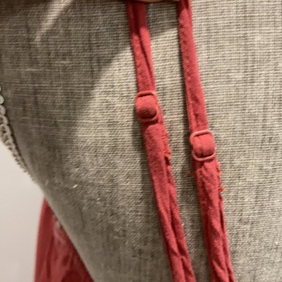 AMERICAN Eagle Red Embroidered Cami Tank Dress - Picture 9 of 15